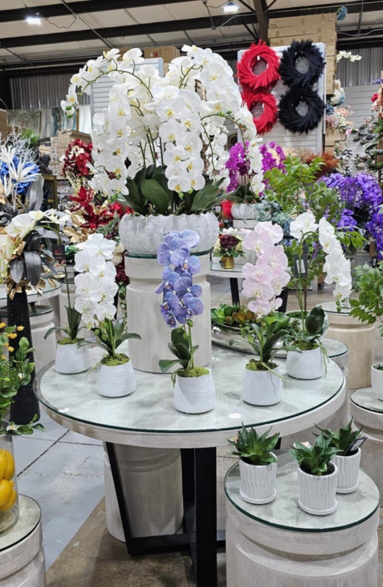 Large Variety of Faux Hand Made Orchid Arrangements