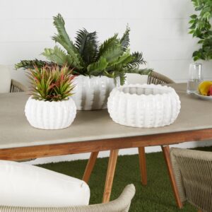 White Ceramic Indoor Outdoor Planter