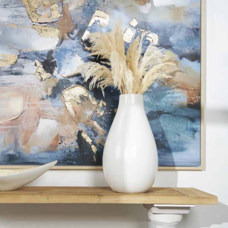 White Ceramic Matte Decorative Vase