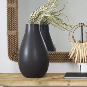 Black Ceramic Matte Decorative Vase