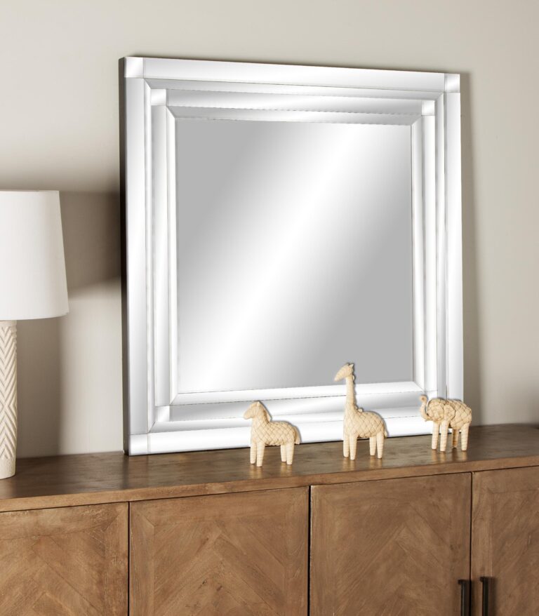 Silver Glass Room Wall Mirror